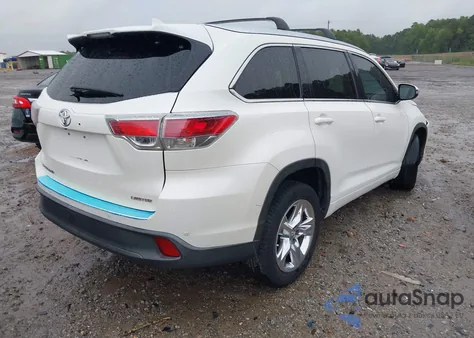 2014 Toyota Highlander Limited V6 z USA, uszkodzony, nr VIN 5TDYKRFH8ES008057